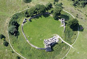 Aerial View of Kendal Cstle, English Lake District
