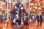 Arndale Stairway painting by Philip Westcott