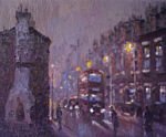 Ashton New Road painting by Reginald Gardner