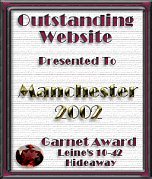 Winner of Leine's 10-42 Hideaway Outstanding Website Garnet Award