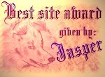 Winner of Jaspers Best Site Award