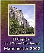 Winner of the El Capitan Best Travel Site Award