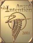 Winner of the Healing Intent's Bronze Intention Award