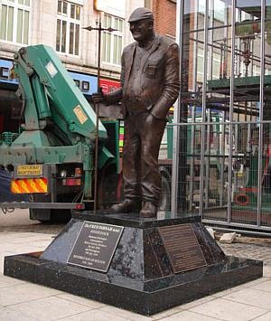 The Fred Dibnah Statue in Bolton