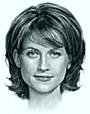 Katie Derham, newsreader, television presenter and  reporter from Stockport