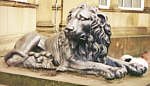 Lion statue st Heaton Hall, Manchester