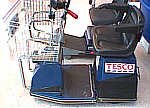Supermarket auto shopping carts for the disabled