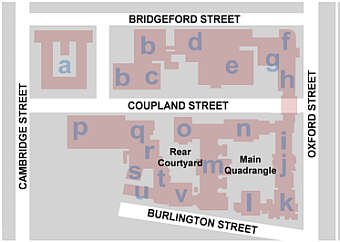 Manchester University Waterhouse Quad Plan