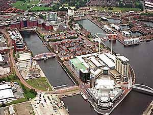 Salford Quays - aerial photograph