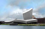 The Imperial War Museum North across the Manchester Ship Canal