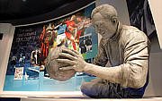 Bert Trautmann Sculpture at the Manchester City Football Club Experience Museum and Stadium Tour