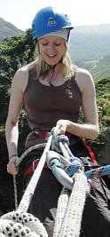 Girl abseiling, courtesy of Adventure 21