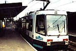 Metrolink Tram in Prestwich Station